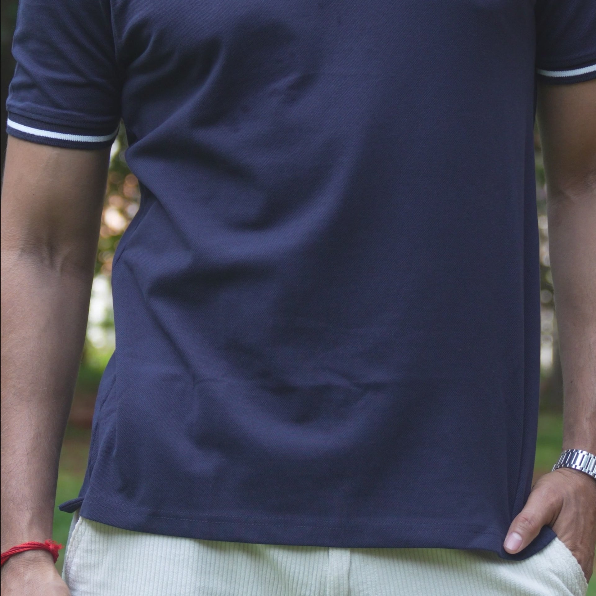 Navy Blue Polo Tshirt