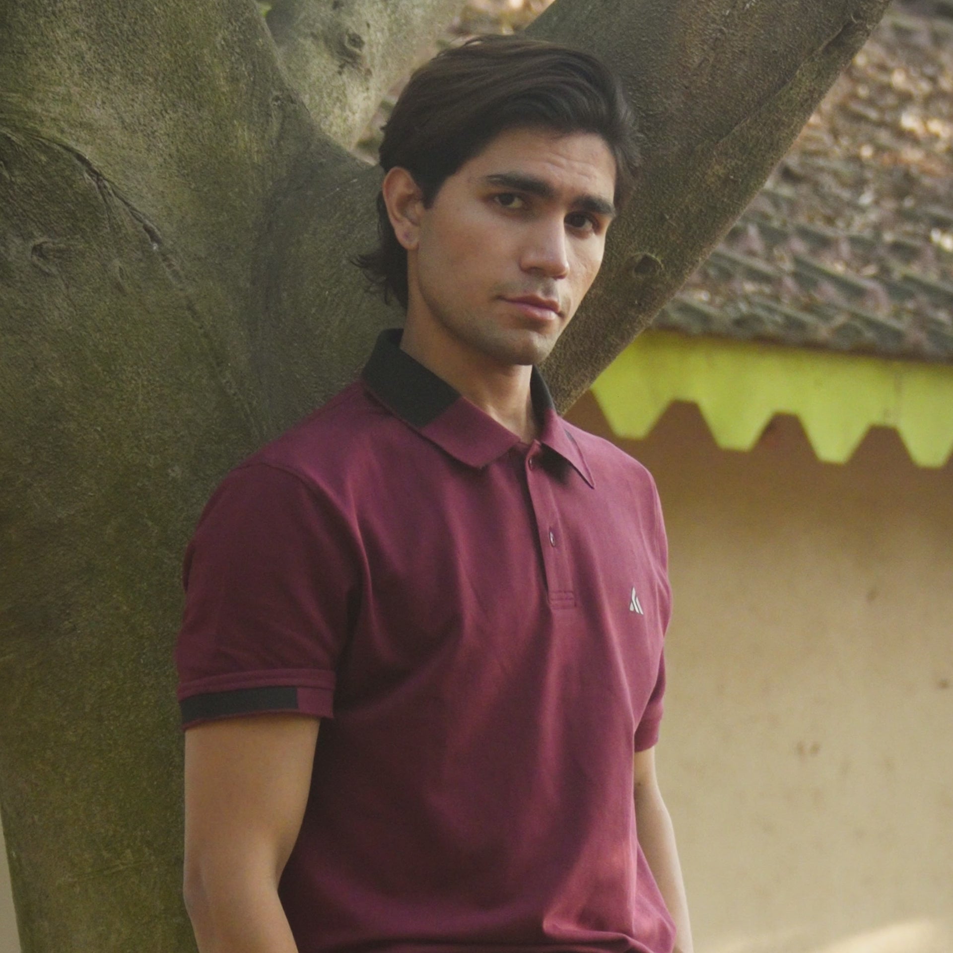 Riviera Burgandy Polo Tshirt