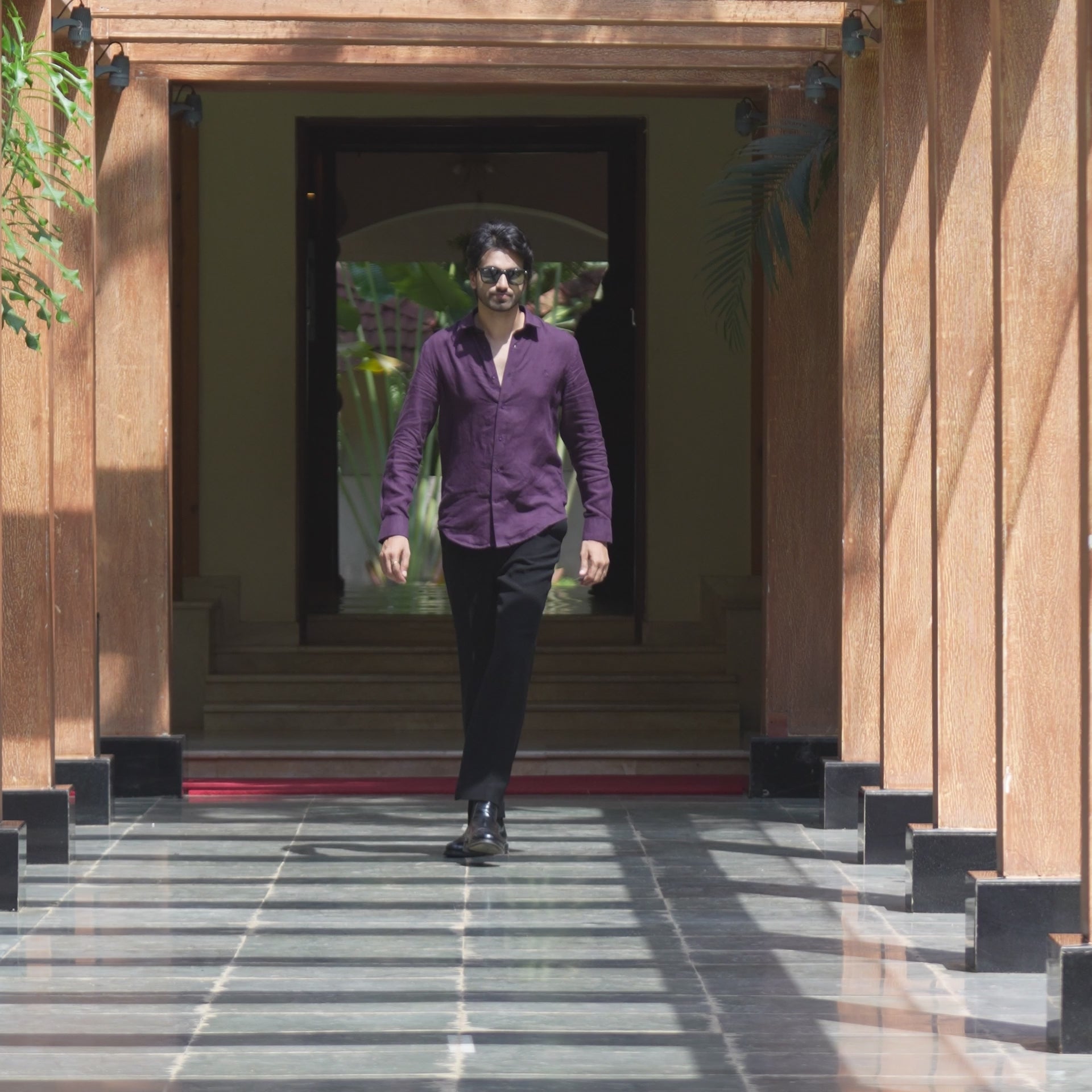 Purple Linen Shirt